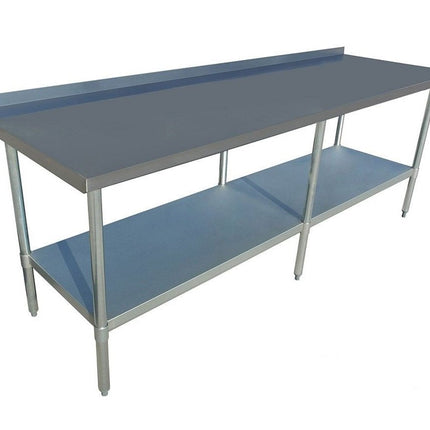 F.H.E 304 Grade Economic Stainless Steel Tables With Splashback