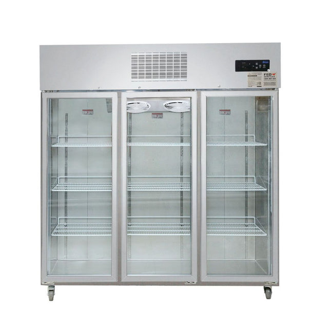 Thermaster SUCG1500 upright display fridge — front view