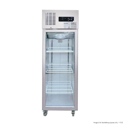Thermaster SUFG500 500L Single Glass Door Upright Display Freezer - Front View