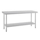 Vogue 430 Grade Stainless Steel Prep Table 600mm Depth T375 T376 T377 T378