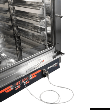 Tecnodom TD-6NE 6-tray combi oven digital control panel with core temperature probe