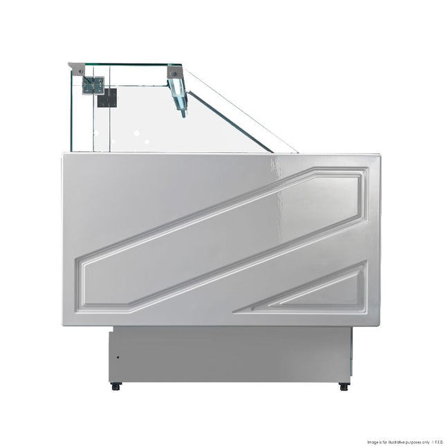 TECNODOM by FHE Serie Mr 2000Mm Wide Deli Display With Storage And Castors TDMR-0920