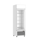Thermaster 540L Single Glass Door Colourbond Upright Drink Fridge White LG-540P - LG-540P
