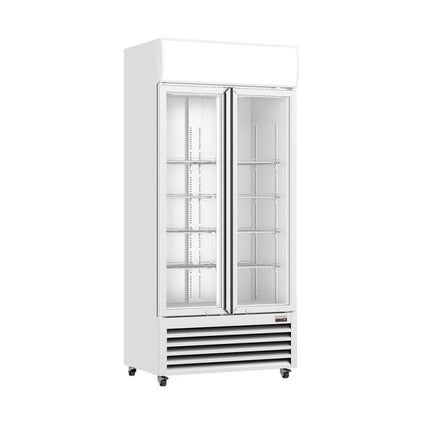 Thermaster 580L Double Glass Door Colourbond Upright Drink Fridge LG-580P - LG-580P