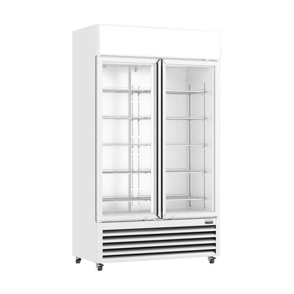 Thermaster 730L Two Glass Door Colourbond Upright Drink Fridge LG-730P - LG-730P