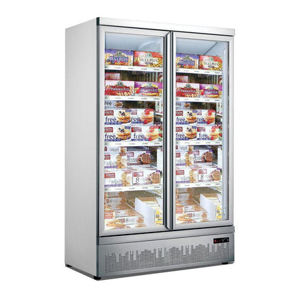 Thermaster Double Door Supermarket Freezer LG-1000GBMF - commercial kitchen equipment - LG-1000GBMF