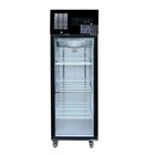 Thermaster Single Glass Door Upright Freezer Black Stainless Steel SUFG500B - commercial kitchen equipment - SUFG500B