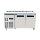 Thermaster Two Door Cold Bench Salad Station 4x1/1 GN Pans PG150FA-XB - PG150FA-XB