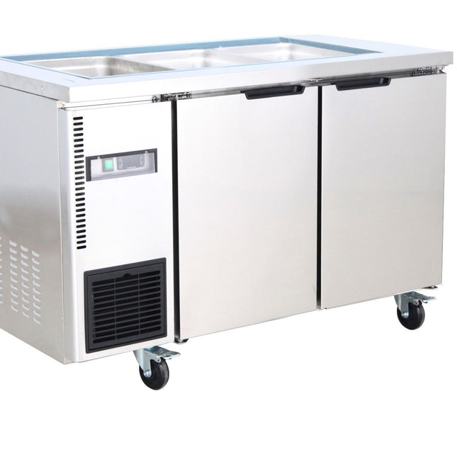 Thermaster TL1200TN-9P salad/noodle/sandwich prep bar fridge — front view