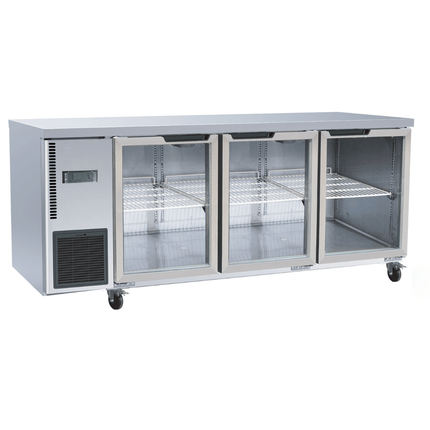Thermaster TL1800TNG-3D Triple Glass Door Undercounter Fridge 350L