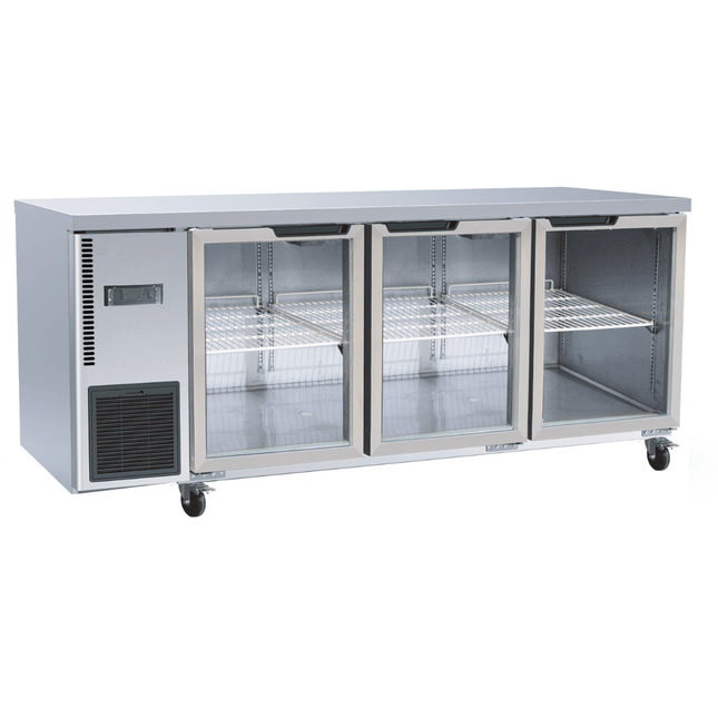 Thermaster TL1800TNG-3D Triple Glass Door Undercounter Fridge 350L