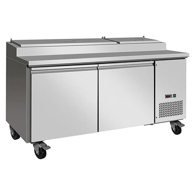 Thermaster TPB1800 salad/noodle/sandwich prep bar fridge — front view
