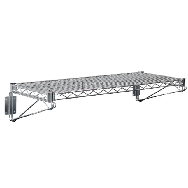 Vogue Nickel Chrome Coated Steel Wire Wall Shelf