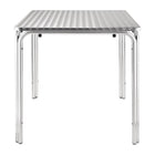 Bolero Square Stacking Table Stainless Steel 700mm