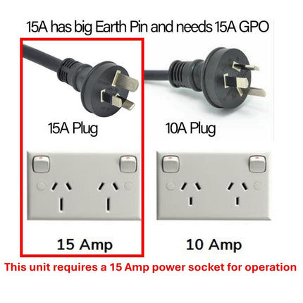 OC-1220 requires a dedicated 15A power socket