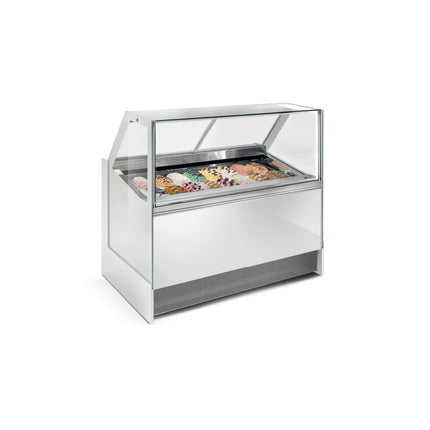 Frigomeccanica ALBA SQUARED - Ventilated Gelato Showcase | 7 Pan ALBA SQ 100 L