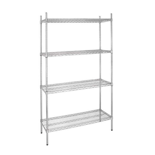Vogue 4 Tier Wire Tower Unit Shelving Kit 460 or 610mm Depth - L927