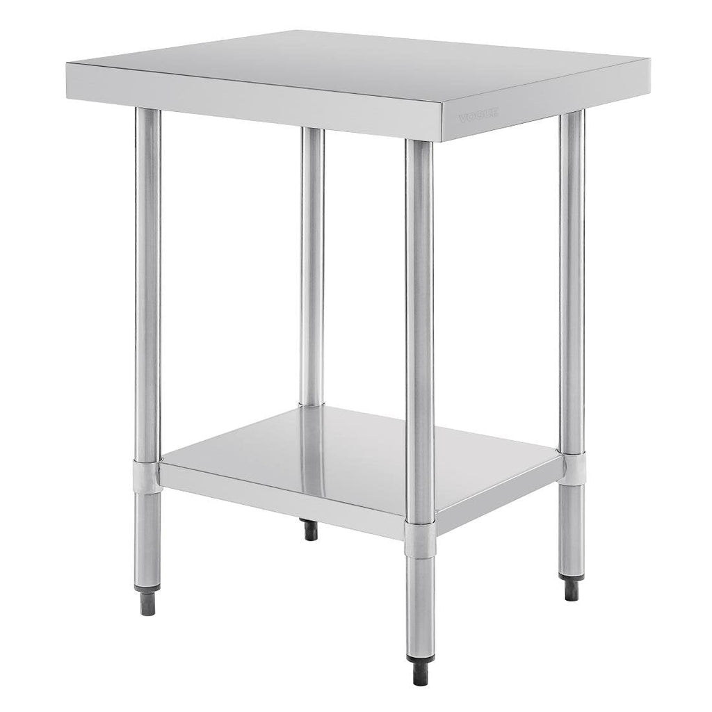 Vogue 430 Grade Stainless Steel Prep Table 600mm Depth - T389