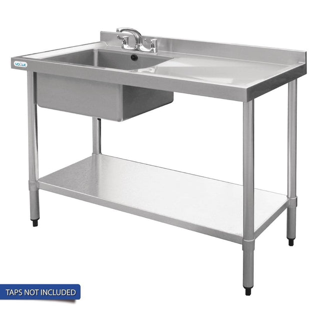 Vogue Single Bowl Sink R/H Drainer - HC912