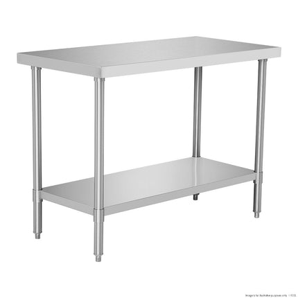 Modular Systems WB7-0800/A 800mm Stainless Steel Workbench with Undershelf — front view