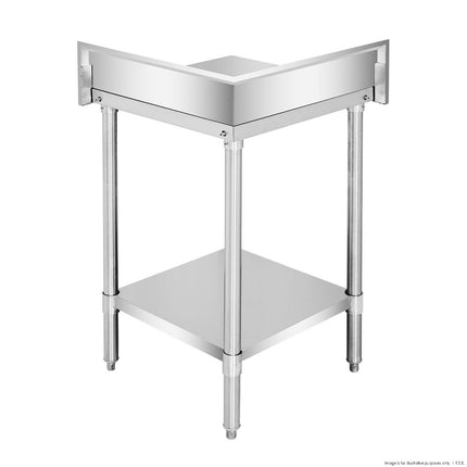 Modular Systems WBCB6-0600/A Corner Workbench — rear angle showing splashback corners
