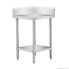 Modular Systems 600mm Corner Workbench with Splashback and Undershelf WBCB6-0600/A — front three-quarter view