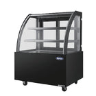 Atosa Black Curved Cake Showcase Display Fridge 900mm 180L
