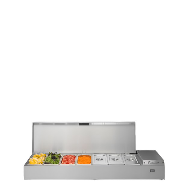 Williams Thermowell - Seven Pan Counter Top Refrigerated Well - commercial kitchen equipment - TW15-WR