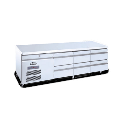 Williams Under Broiler Counter - Six Drawer Self Contained Lowline Refigerator - HUBC6-WR