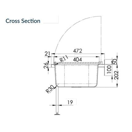 3Monkeez 31.2L Stainless Steel Cleaners Sink