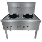 GasMax Stainless Steel Waterless Double Wok Asian Range WW-2N