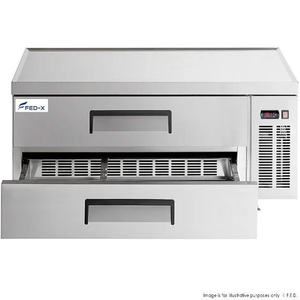 FED-X XCB-48 Refrigerated Chef Base — side/rear angle view