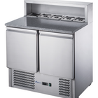 FED-X Two Door Salad Prep Fridge With Marble Top XGNS900E