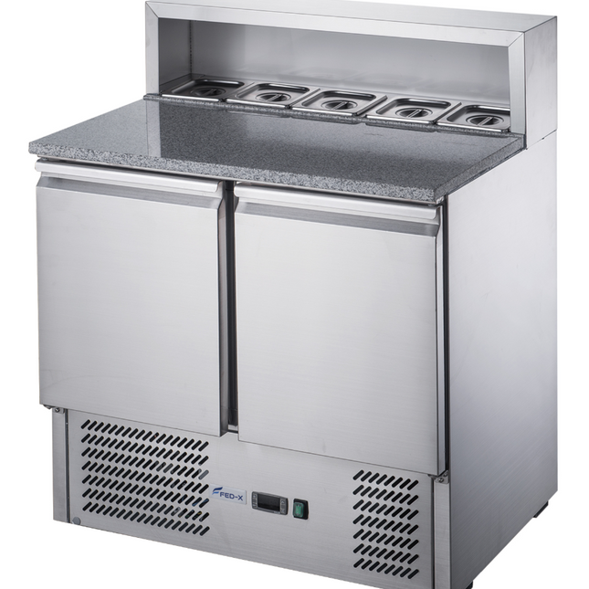 FED-X XGNS900E salad/noodle/sandwich prep bar fridge — front view