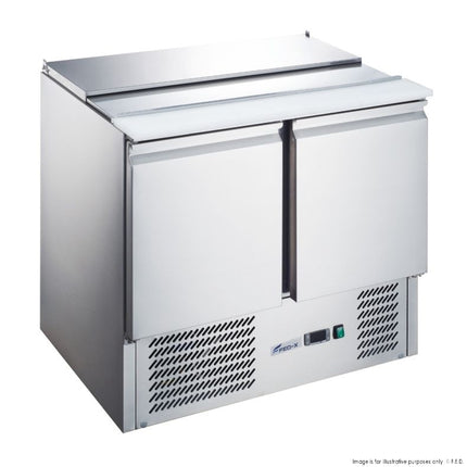 FED-X 240L Two Door Salad Prep Fridge XGNS900S