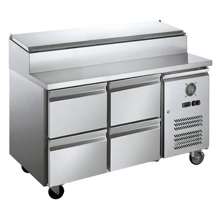 FED-X S/S Four Drawer Sandwich Counter XSS7C13S2V-4D