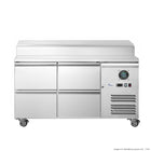 FED-X XSS7C13S2V-4D Four Drawer Sandwich Prep Counter — front view