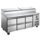 FED-X Six Drawer Salad Prep Fridge XSS7C18S3V-6D