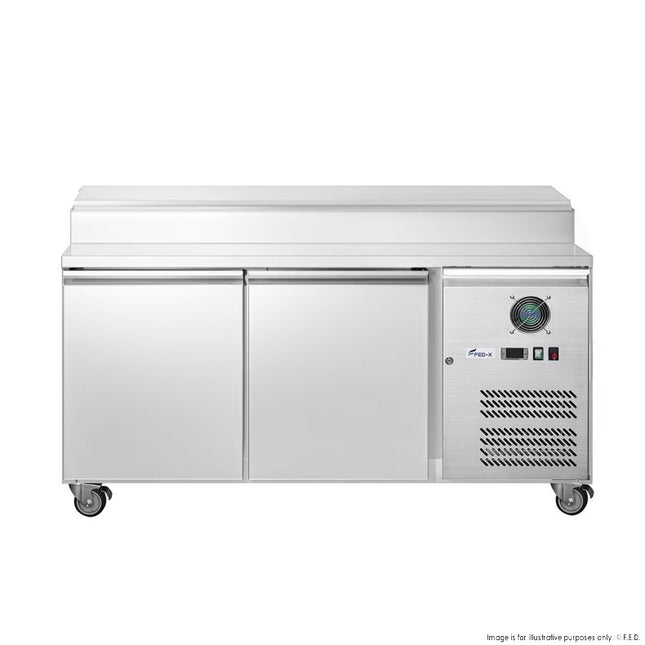 FED-X Two Door Sandwich Prep Counter XSS8C15S2V - Front View