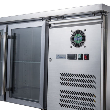 FED-X XUB6C13G2V Underbench Fridge - Side View