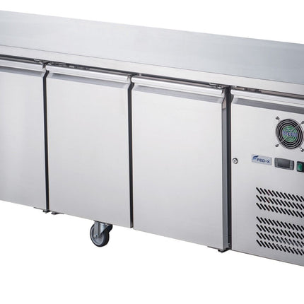 FED-X S/S Four Door Bench Fridge XUB6C22S4V