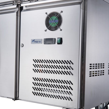 FED-X S/S Four Door Bench Fridge XUB6C22S4V