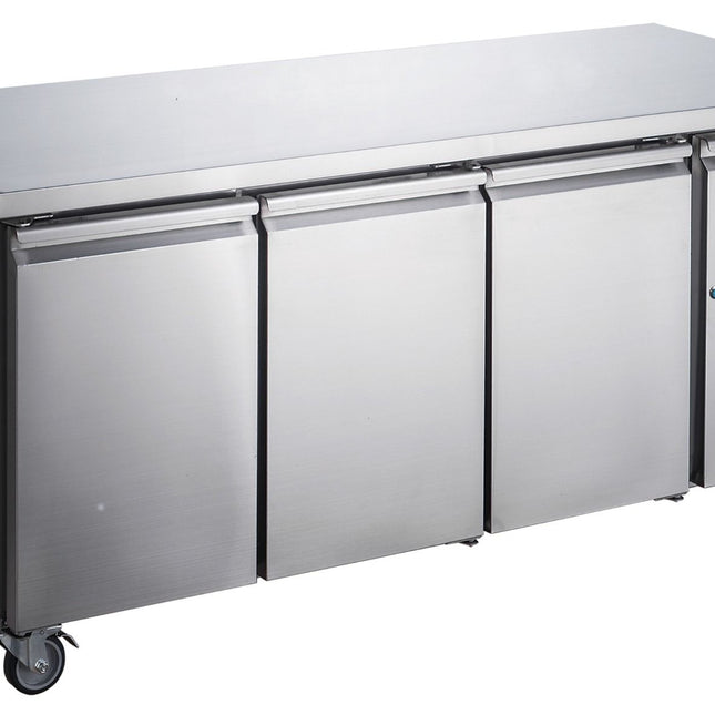 FED-X XUB6F18S3V Underbench Freezer - Side View