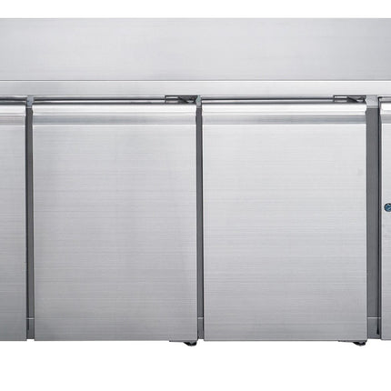 FED-X Three Door Underbench Freezer XUB6F18S3V - Front View