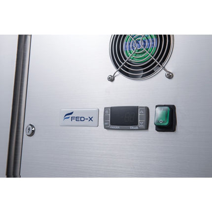 FED-X S/S Three Door Bench Freezer XUB6F18S3V