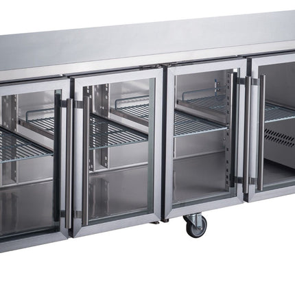 FED-X XUB7C22G4V Under-Bench Fridge - Side View