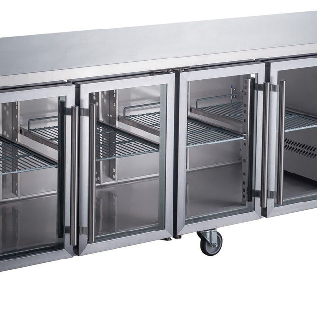 FED-X XUB7C22G4V Under-Bench Fridge - Side View