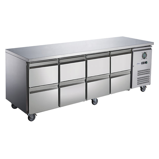 FED-X XUB7C22S4D Eight-Drawer Underbench Fridge - hero