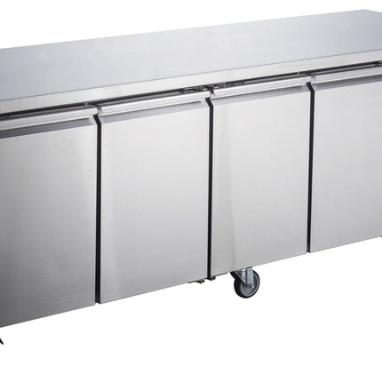 FED-X XUB7C22S4V Under-Bench Fridge - Side View