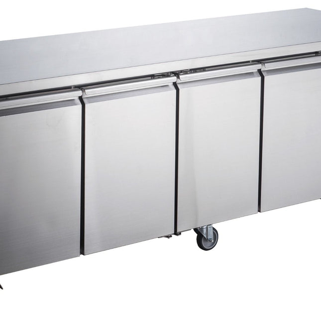 FED-X XUB7C22S4V Under-Bench Fridge - Side View